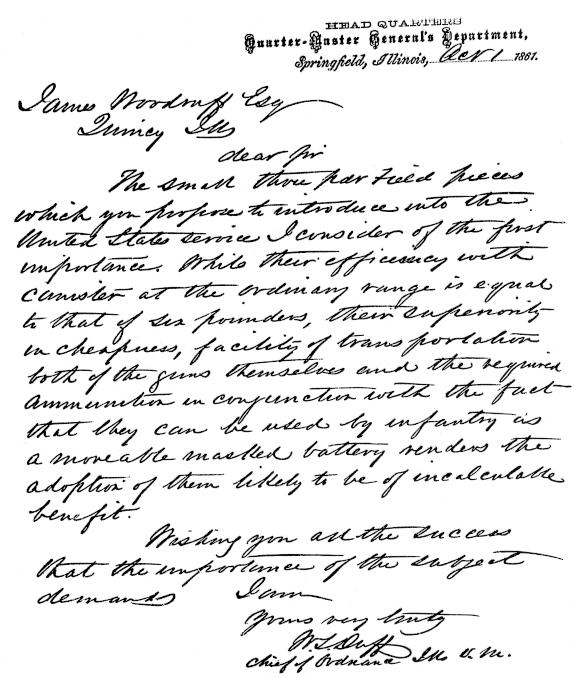 Letter from W. L. Duff