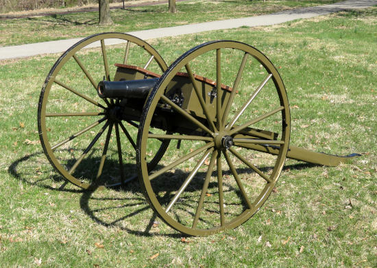 Woodruff gun on replica carriage